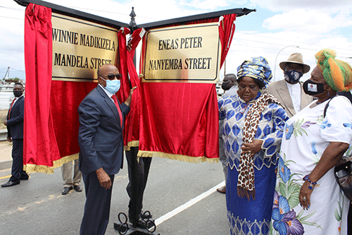 Streets named after struggle icons Nanyemba, Madikizela-Mandela