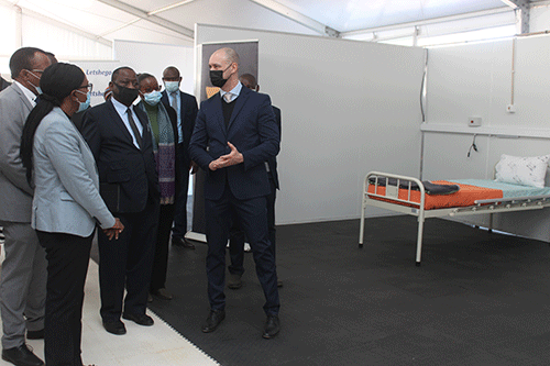 Private sector hands over field hospital