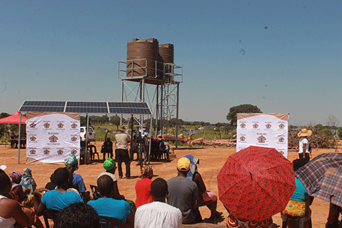 Community gets the first-ever borehole