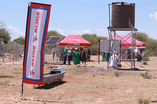 Meatco hands over N$450 000 borehole 