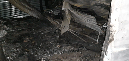 Toddler killed in shack fire