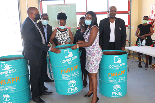 FNB donates refuse drums to Eenhana