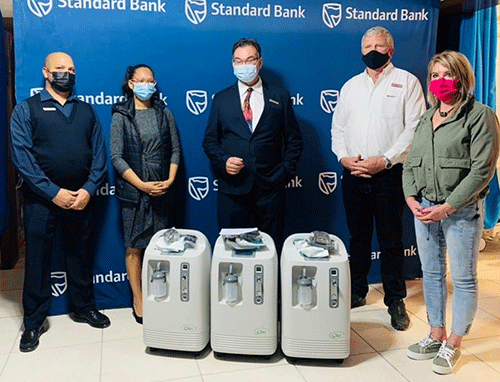 Standard Bank donates oxygen concentrators