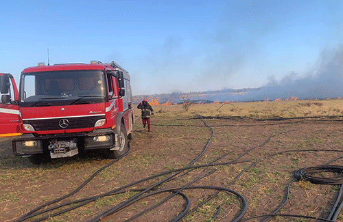 Mysterious fire damages irrigation project