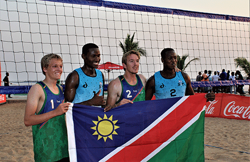 Beach volleyball win silver in Zambia 