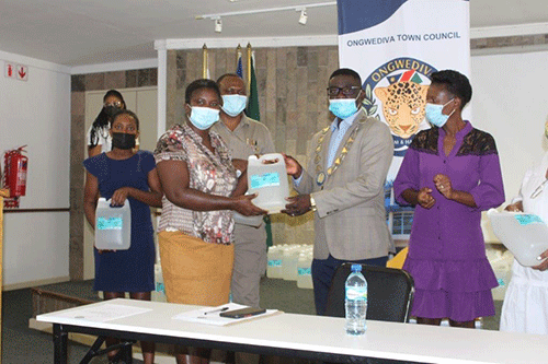 Ongwediva donates to health facilities, schools 