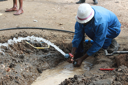 Windhoek water pipeline fixed