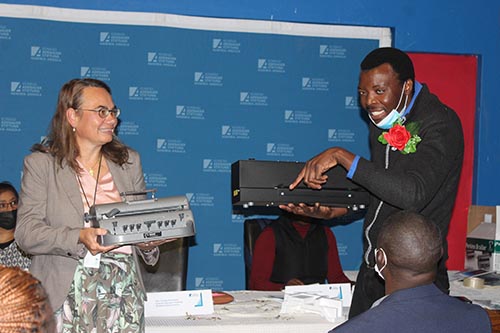 KAS gives Braille equipment to NFVI