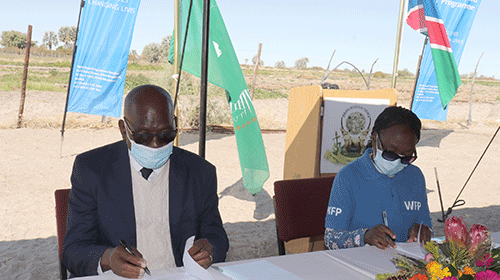Oshana, WFP ink deal to promote food security