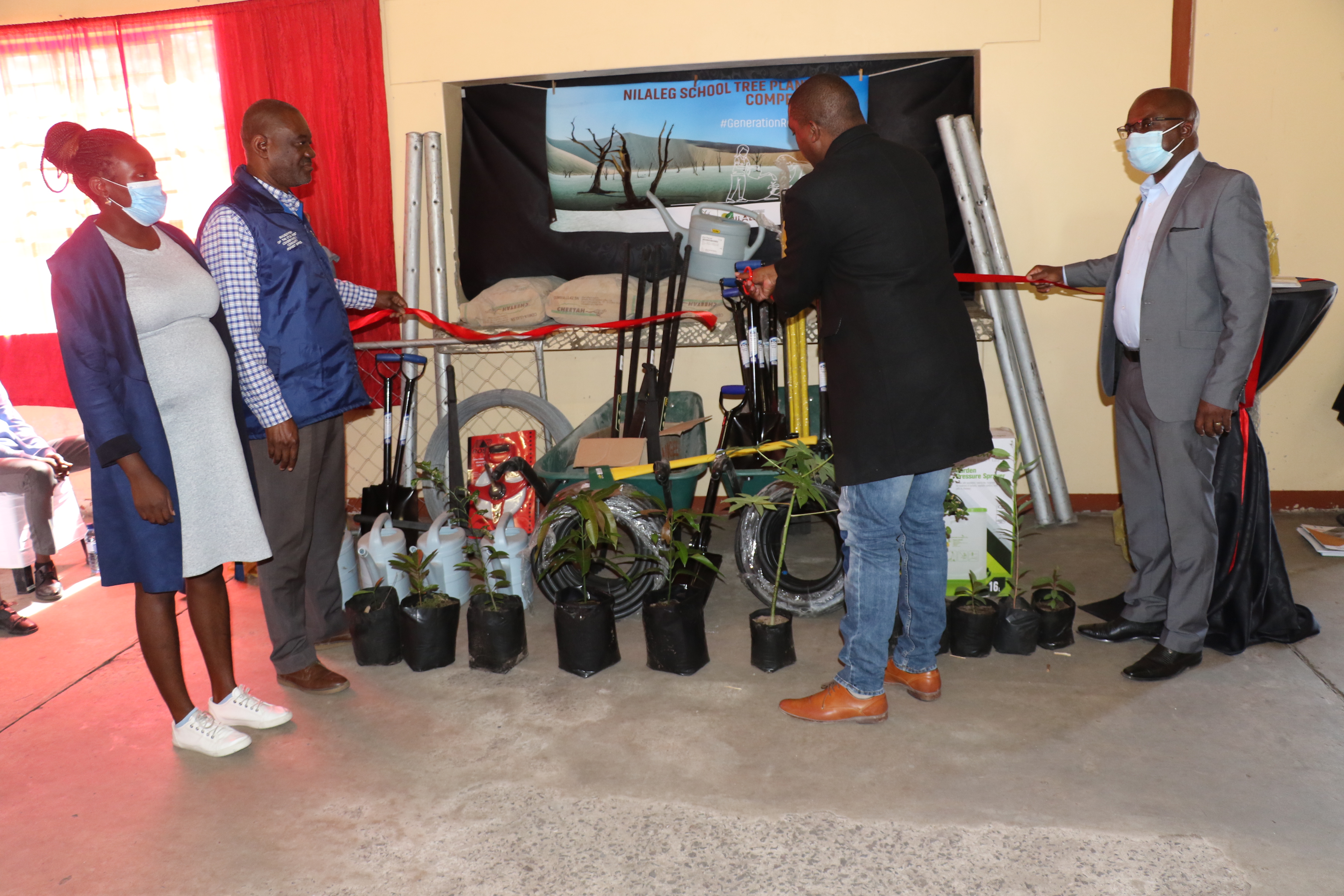 Zambezi schools receive tree-planting equipment