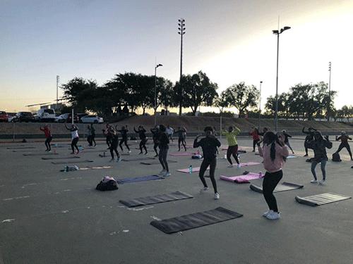Jig to Amapiano aerobics with coach Namaseb