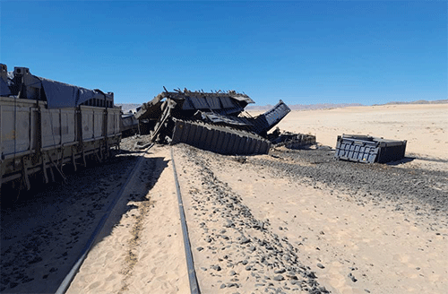 Derailed train causes two fatalities