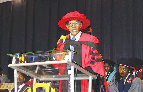 Fredericks receives honorary doctorate from NUST