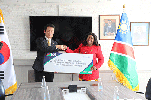 Korea donates vehicles to Namibia