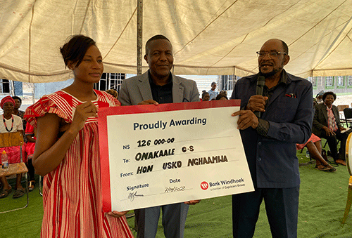 Best Onakaale Combined School learner to win N$55 000