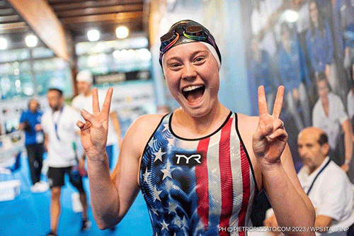 American swimmer urges local swimmers to chase their dreams