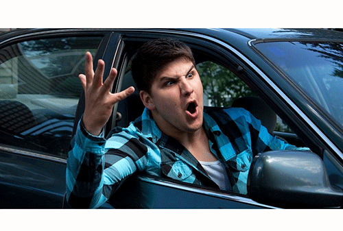 Controlling road rage when behind the wheel