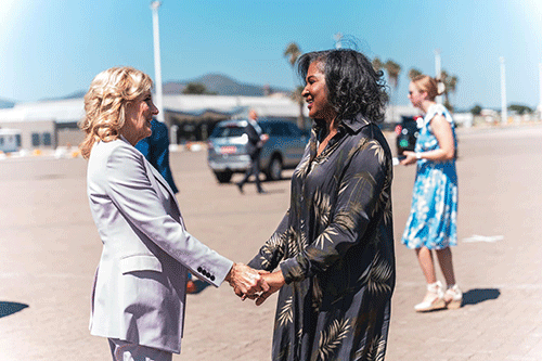 First ladies team up to inspire Namibian youth