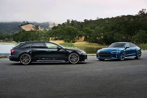 Potent power meets expressive design…Audi’s RS 6 Avant meets the Audi RS 7 Sportback