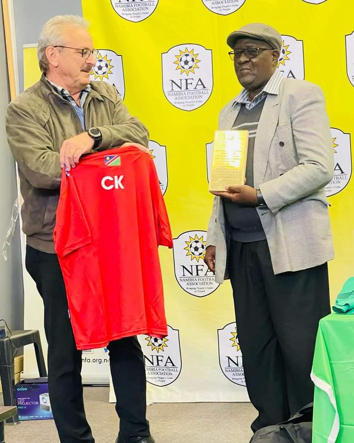 Kambaekwa honoured for unmatched contribution to football