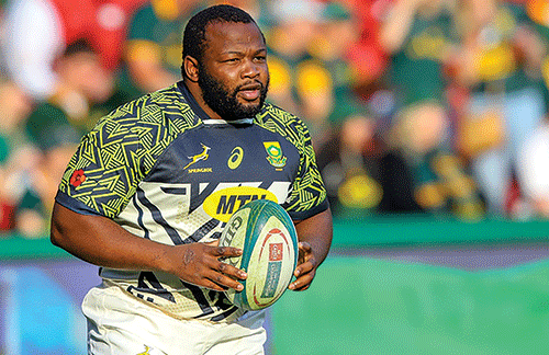 Injured Springbok prop Nche out of Rugby Championship