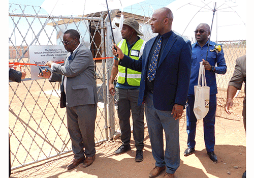 Gobabis VTC electrified with solar power