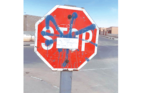 Road sign vandalism impacts community safety