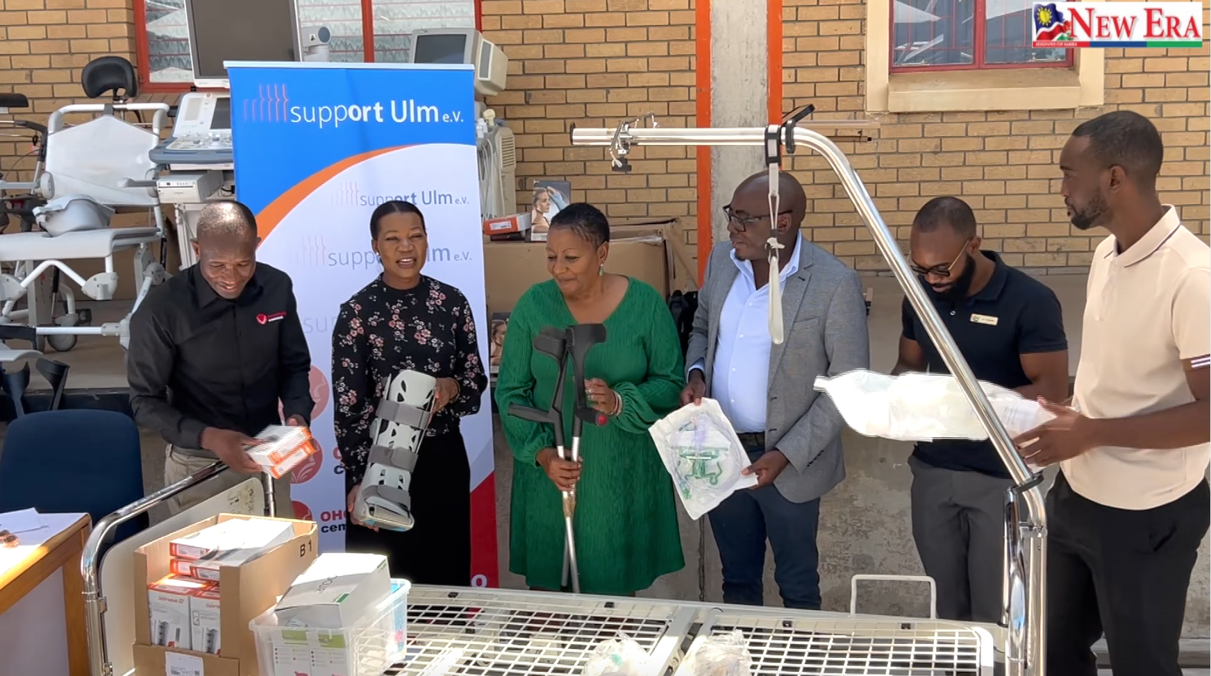 Ohorongo Cement and Support Ulm .e.V donated N$4 million worth of medical equipment to (MoHSS)