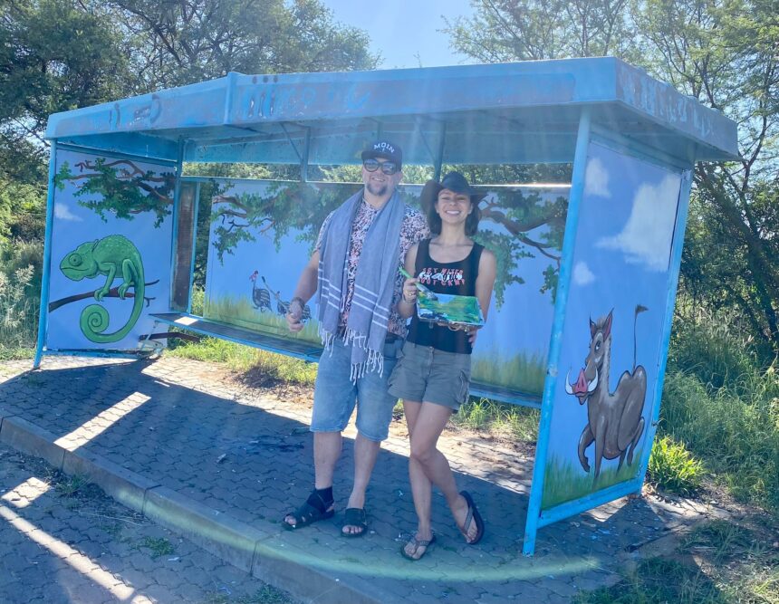 Beautifying bus stops