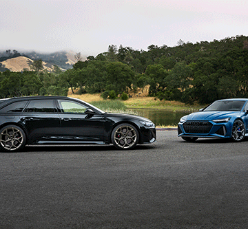 Potent power meets expressive design…Audi’s RS 6 Avant meets the Audi RS 7 Sportback