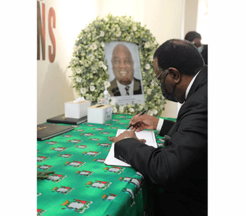 Geingob hails Rupiah Banda at state funeral 