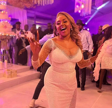 Betty Davids and hubby’s flashy wedding   …as she arrives at new home in a chopper