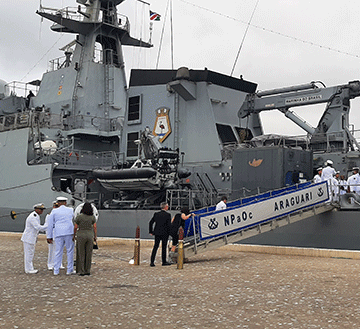 Brazilian naval ship visits Walvis Bay