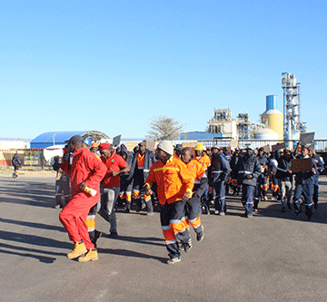 Striking cement workers threatened with sack