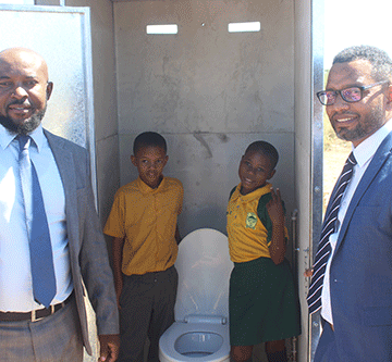 Debmarine donates  locally-manufactured toilets