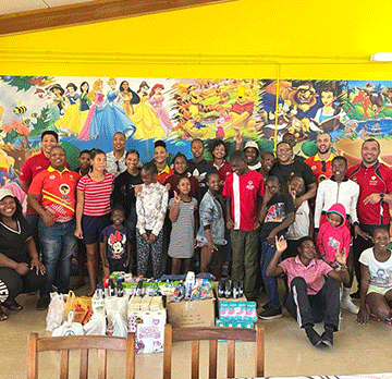 Unam rugby club donates to Dagbreek School 