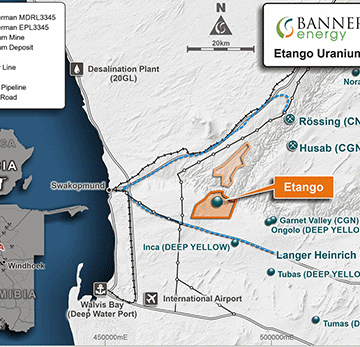 Bannerman zeros in on Etango development