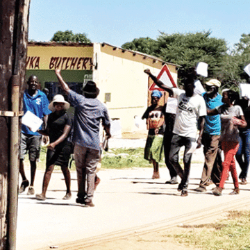 Aggrieved Otjinene farmers demonstrate against MTA