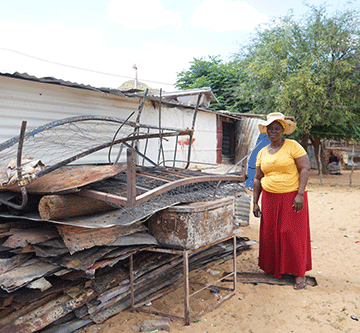 Family destitute after house burns down