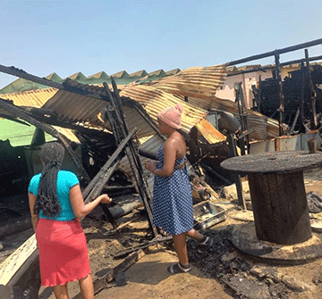 Fire destroys family’s harvest