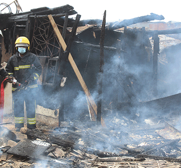 Walvis Bay fire leaves over 100 homeless