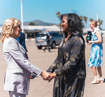 First ladies team up to inspire Namibian youth