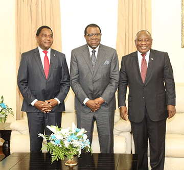 Geingob confronts regional strife…Namibia to host extraordinary troika meeting