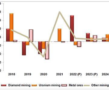 Domestic growth  for 2022 driven by diamond mining