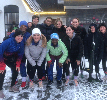 Indoor hockey women intensify training… as cold weather bites