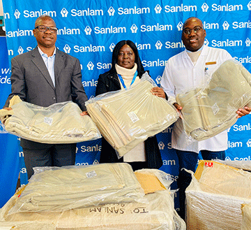 Sanlam donates blankets to Oshakati psychiatric ward