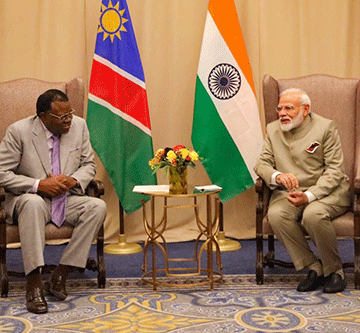 Geingob hails Namibia, India’s strong bond