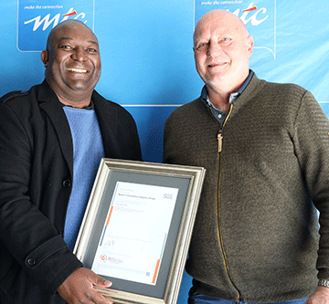 iso MTC now fully-ISO certified …first in SADC to attain six ISO standards at the same time