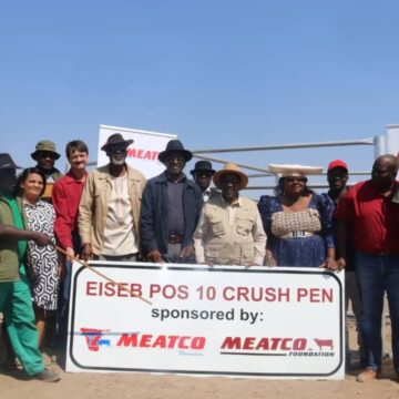 Meatco donates auction facility to Eiseb farmers