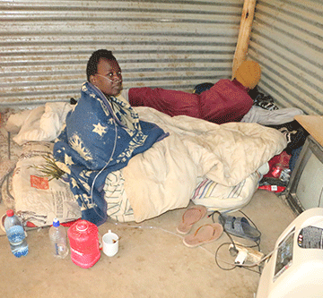 oxygen Gasping for breath on a cold floor … destitute family pleads for help